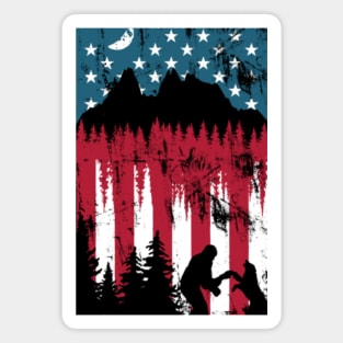 Dog in the woods Magnet